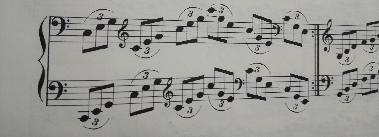 ハノン 楽譜 3拍子